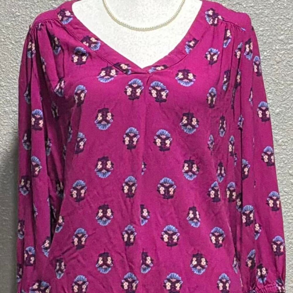 St-john-s-bay Women's Purple and Pink Blouse